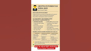 Crypto Future Trading Tax in India 2025 | Crypto Derivative Tax #cryptofuture #cryptotaxinindia