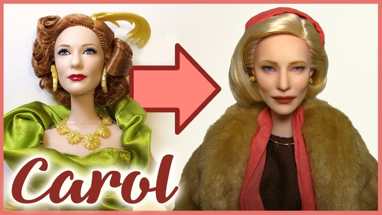CAROL ~ Cate Blanchett Doll Repaint 🧤 Early 1950s hairstyle and clothes!