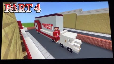 Minecraft Tutorial: How To Build A Target (Store) Part 4 (Target Truck) w/ Ninja Master Gamer