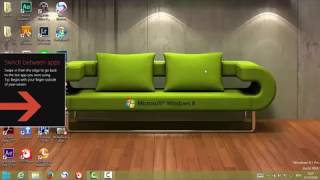 Switch between apps slideout won't go away - Windows 8.1 solution (พากษ์ไทย)