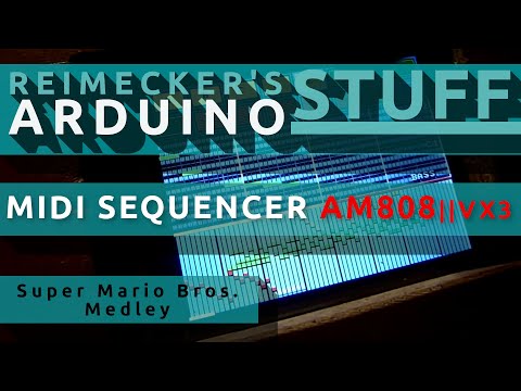 Midi Sequencer AM808 VX3 : Demo Video 21.01.2014 : Super Mario Bros. Medley