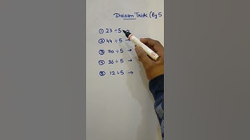 Division Trick in hindi | Divide any number by 5 | #short | Math short trick