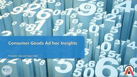 Consumer Goods Ad hoc Insights-Codebasics Resume Challenge