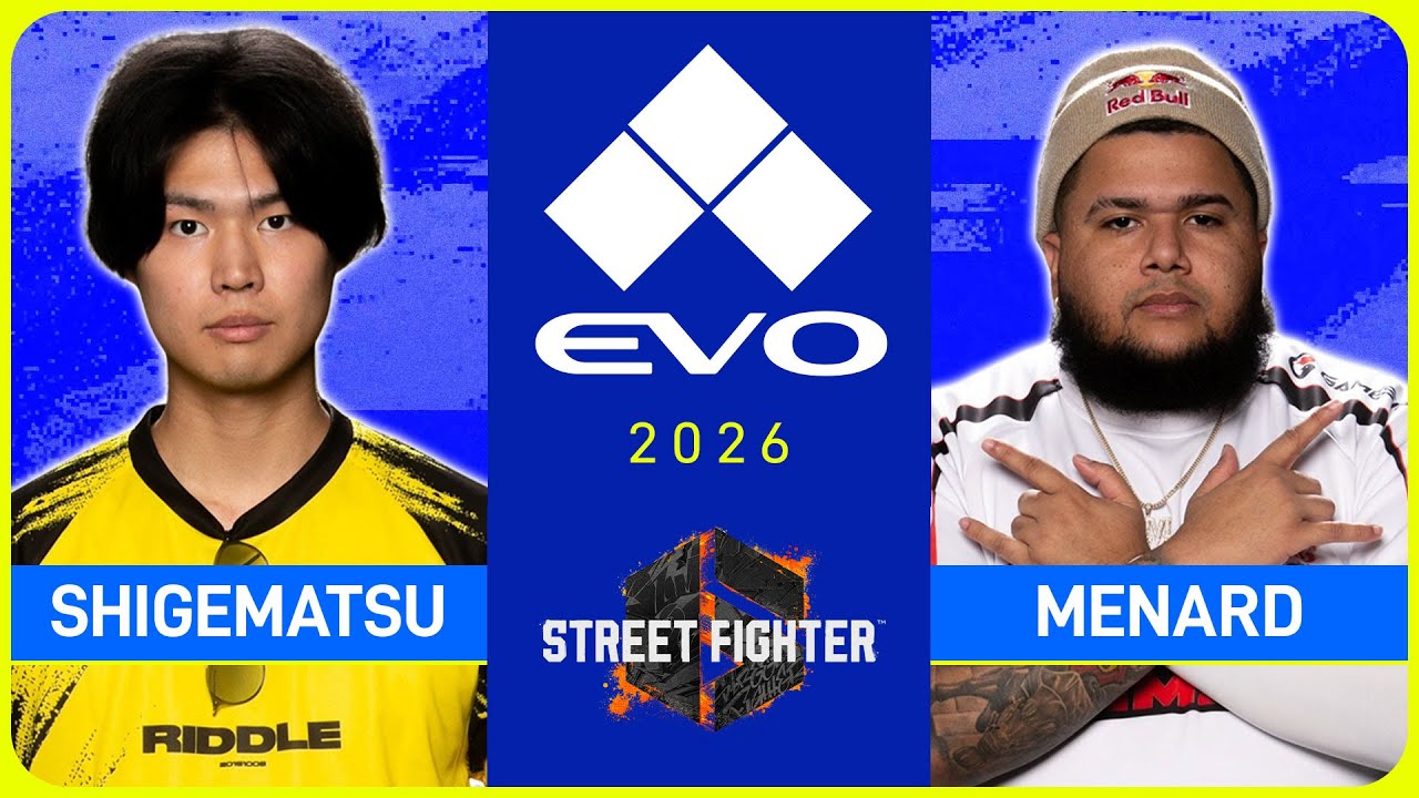 Shigematsu đối đầu MenaRD trong hành trình tại EVO 2026 Street Fighter 6