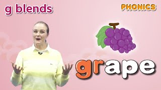 Phonics Step 4 | Lesson 6 gblends (gl, gr) | 4 Step Phonics