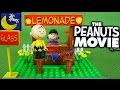 The Peanuts Movie 2015 Lite Brix Lemonade Stand Lego Set Toy Review with Charlie Brown &amp; Lucy!