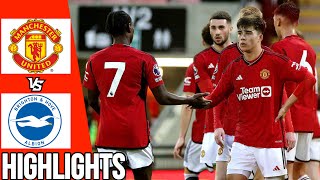 Manchester United vs Brighton | All Goals & Highlights | U21 Premier League 2 | 08/04/24