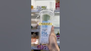 Tự pha matcha latte tại Ministop