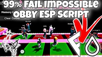 (SUPER OP) 99% FAIL IMPOSSIBLE OBBY ESP SCRIPT | HYDROGEN • FLUXUS