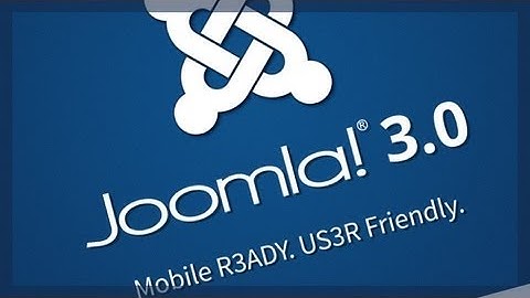 Joomla! 3.0 - Mobile R3ADY. US3R Friendly.