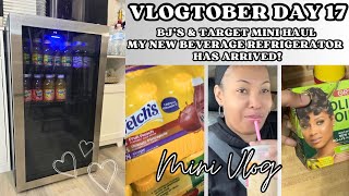 Mini Vlog|BJ & Target Haul|New Beverage Refrigerator #vlogtober #day17