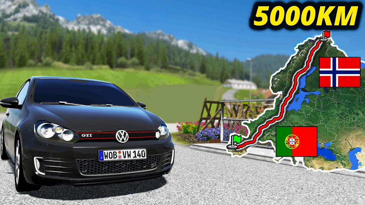 ETS2 Longest Road Trip in Europe (Lisbon to Nordkapp) Portugal to Norway | Euro Truck Simulator 2