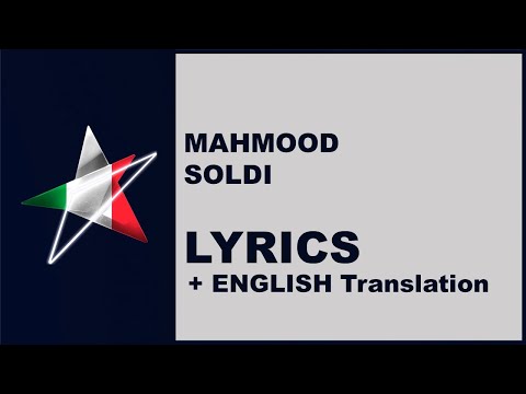 MAHMOOD - SOLDI - LYRICS with ENGLISH translation (Eurovision 2019 Italy)