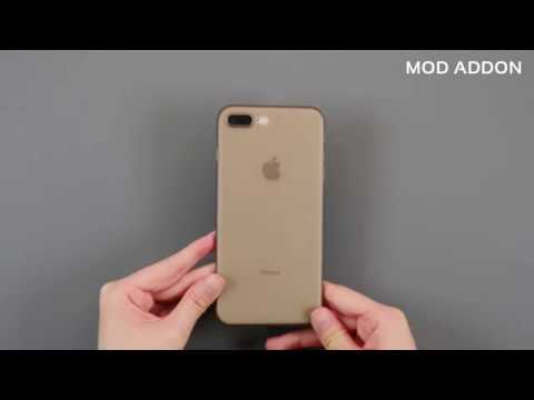 모드애드온 아이폰8 스키니케이스 착용영상(그레이_ 블랙)