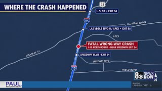 2 dead in wrong-way crash involving semi tractor trailer on freeway near Las Vegas Speedway