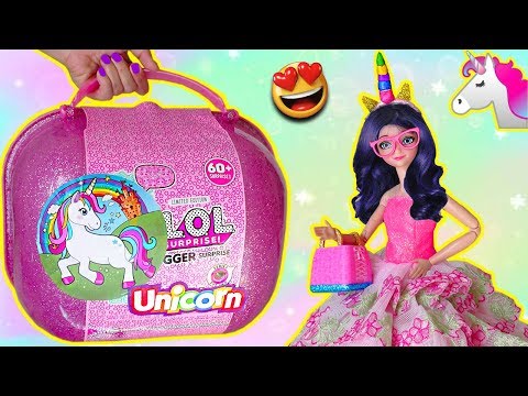 LOL BIGGER Surprise de UNICORNIO | La familia Unicornio de Marinette y Adrien abren LOL Falsa