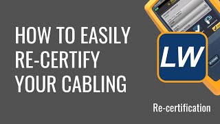 How to re-certify measurements in Fluke LinkWare (English version) screenshot 5