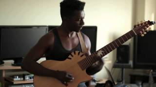 Tosin Abasi Plays Julien Bergeron #8 Acoustic 8 string guitar