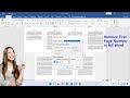 How to Hide/Remove First Page Number in MS Word Doc Easy