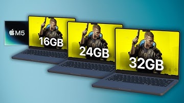 M5 Mac 16GB vs 24GB vs 32GB: How much RAM for Gaming?