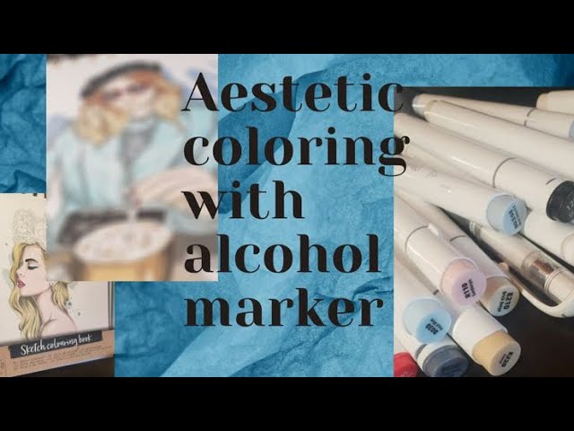Coloring with alcohol markers! #art #markers #coloring #relaxing