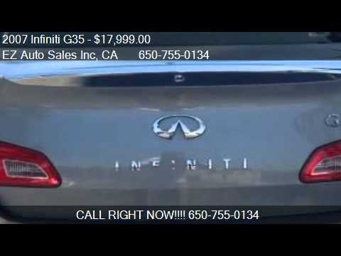 Ez Auto Sales >> 2007 Infiniti G35 For Sale In Daly City Ca 94014 At The Ez Ez Auto Sales >> 2007 Infiniti G35 For Sale In Daly City Ca 94014 At The Ez