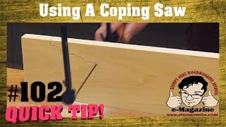 Why Are Coping Saws So Hard To Use?