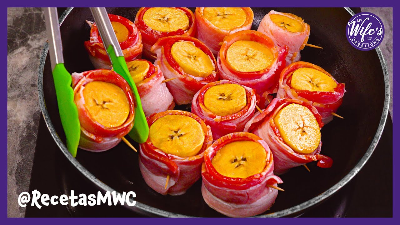 El Plátano Maduro Envuelto en Tocineta ¡Es la 8va Maravilla! - RecetasMWC