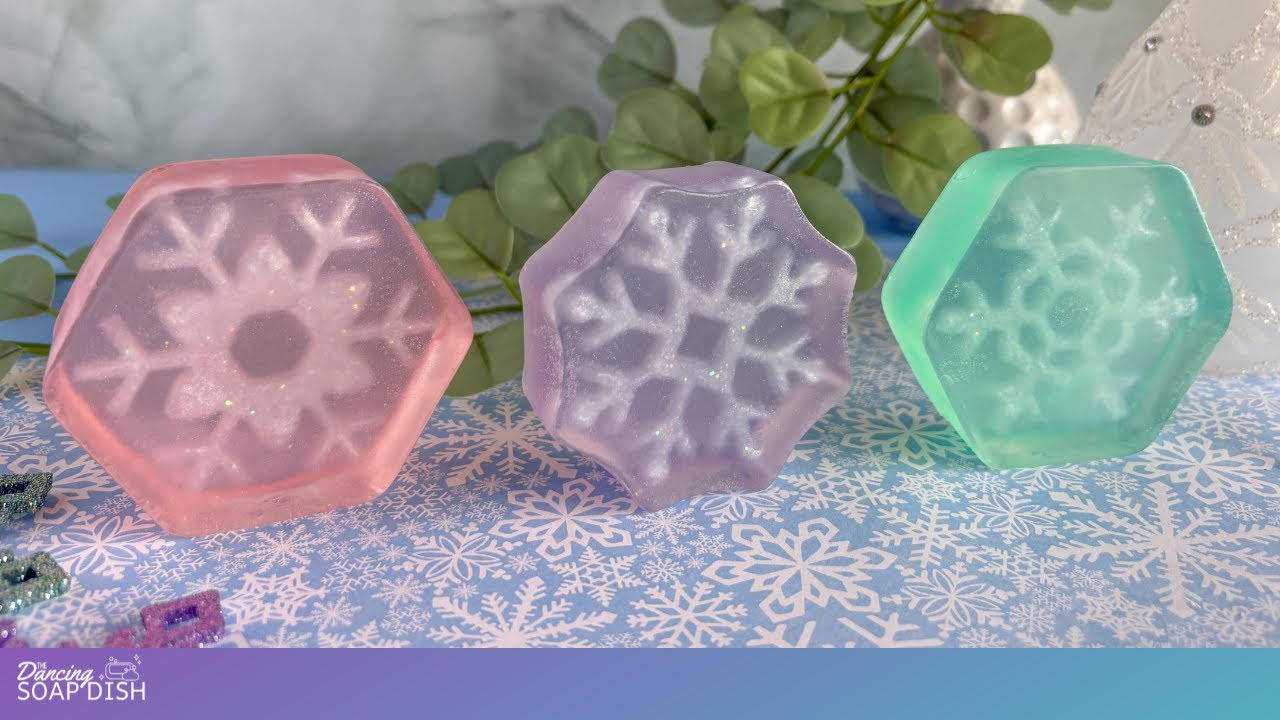 Урок по изготовлению мыла методом плавления и заливки в форме «замороженный фрактал» / Серия урок...