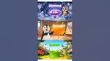 Purple Diamond & Fun Color Mixing! 💜🎨🟠💚 Learn Colors & Shapes #Shorts