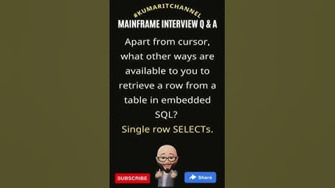 Mainframe DB2 Interview Q & A #kumaritchannel #ibm #mainframe #mainframedb2