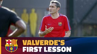 Ernesto valverde takes the reins at ciutat esportiva