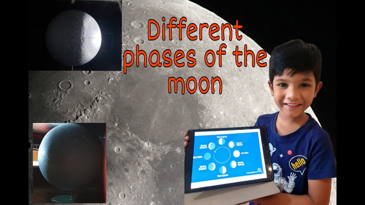 DIY | Different phases of the moon | Educational video for kids | 8 Phases of the moon