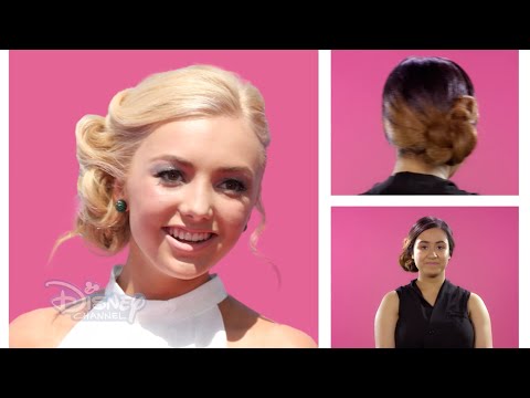 hair-tutorial-|-peyton-list-side-bun-✨-|-disney-channel-uk