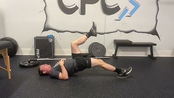 Single leg hamstring bridge slide out