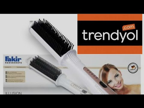 TRENDYOL Online İnternet Alışverişi- Fakir İllusion  Elektrikli Saç Düzleştirici Fırça İncelemesi