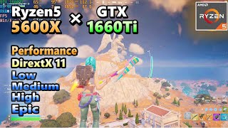 高性能PC/Ryzen5 5600X/GTX1660Super/Fortnite FORTNITE - GTX 1660 SUPER - R5 5600 - YouTube