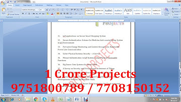 IOT Projects in chennai for Final Year Projects - 1 Crore Projects
