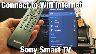 Sony Smart TV: How to Setup/Connect to Wifi Internet Network (Android TV) screenshot 5