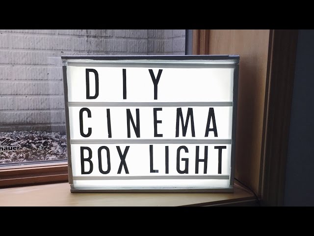 DIY CINEMA LIGHT BOX 