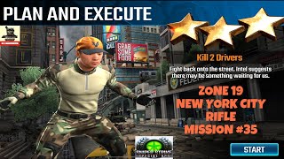 Campaign Zone 19 New York City Plan and Execute Rifle mission #35 Sniper strike : special ops