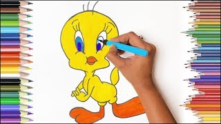 How to draw a Tweety - Looney Tunes - Drawing for Kids How to draw a Tweety - Looney Tunes - Drawing for Kids