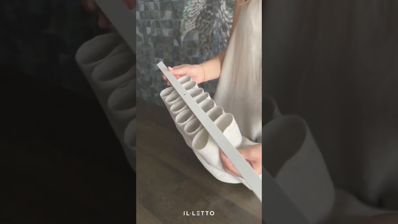 Montaż zasłony na taśmie wave | Curtain installation on a wave tape