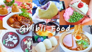 【Ghibli Food 】Totoro/Spirited Away/Howl's moving castle/Kiki's Delivery Service/Castle in the Sky