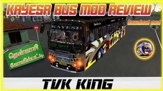 🎀🤩KAYESR BUS MOD REVIEW Tvk bus gaming tamil nadu bus gaming #bussid #bussimulator #bus