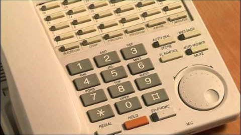 Panasonic KXTD change extension name.mpg