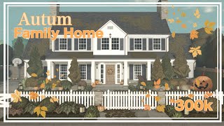 Autumn Family Home || Bloxburg Speedbuild || Exterior part one