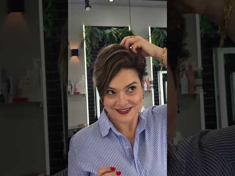 Amazing Transformation of Fine, Thin Hair into a Voluminous Pixie Cut #haircut