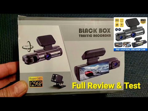 Review & Test Dash Camera Black Box Traffic Recorder Super HD
