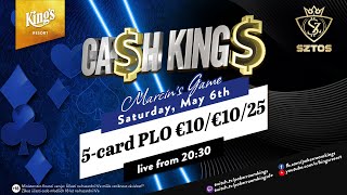 ♣️♦️Ca$h King$ Marcin's Game €10/€10/€25 5-card PLO Cash Game live from King's Resort 👑(table sound) screenshot 5